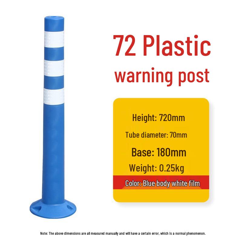 Reflective Elastic Traffic Bollard: PU Anti-Collision Post & Rubber Road Barrier