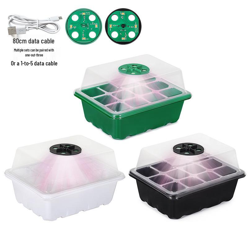 6/12-Hole Breathable Seedling Tray for Home Vegetable Planting and Care