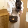 High end Small Bag Retro Everyday Fashion Women's Small Square Bag Commuting Versatile Shoulder Bag Light Luxury Crossbody Bag