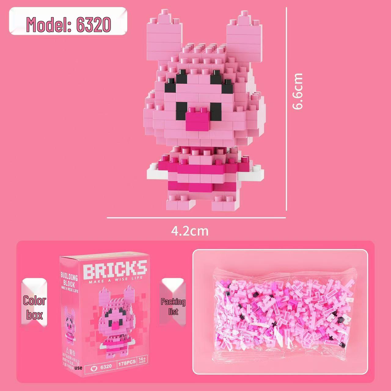 Educational Building Blocks Toy - Cartoon Figures for Boys & Girls, Creative Assembly & Science Gift