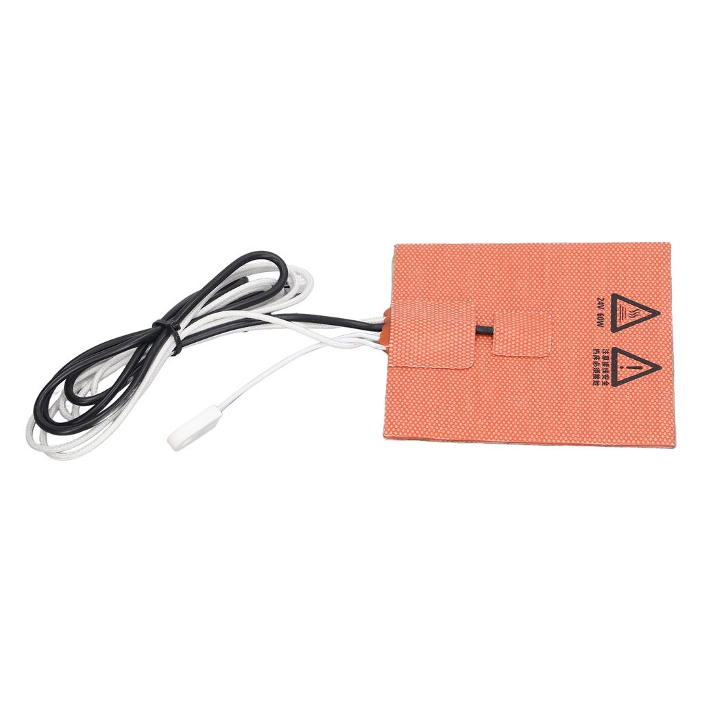 10 x 10 cm Tappetino Riscaldante in Silicone Buona Conduttività Termica Flessibile Tappetino Riscaldante per Stampante 3D per Voron 0