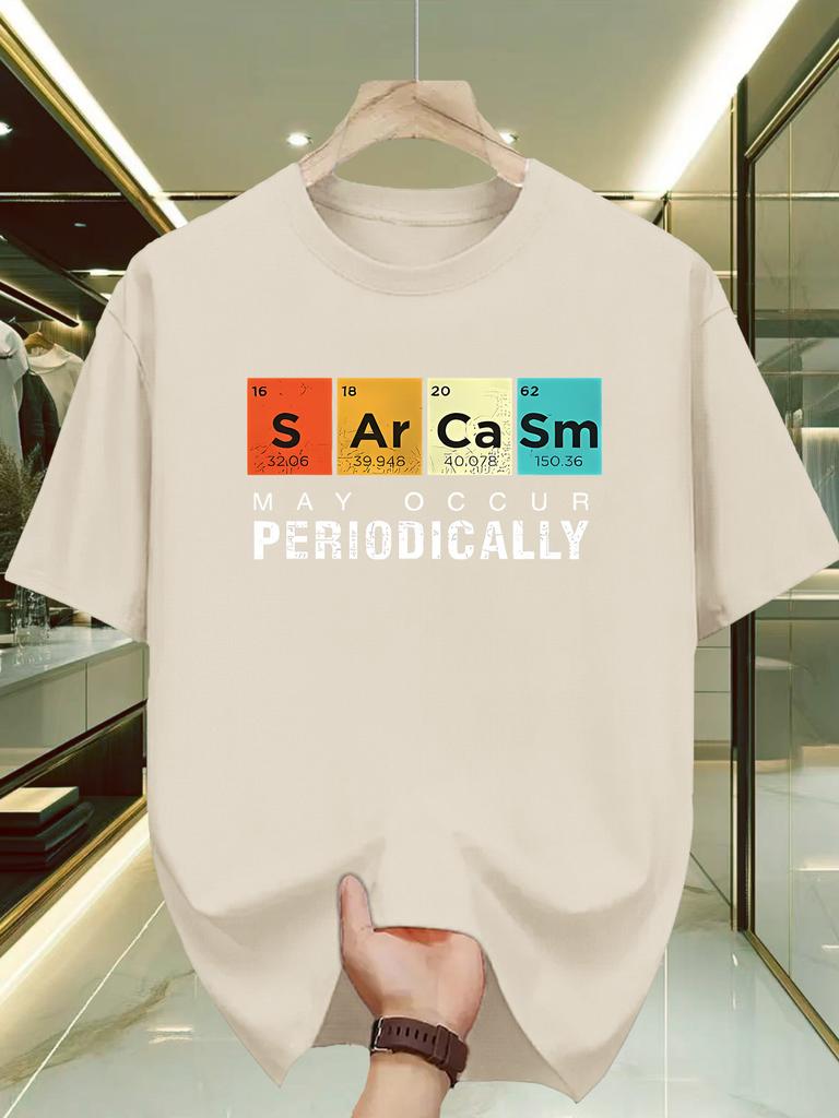 Satiricality May Occur Regularly Scientific Eleunisexts Periodic Table Unisexs Tshirt Fun Chemistry Street Cotton Tshirt