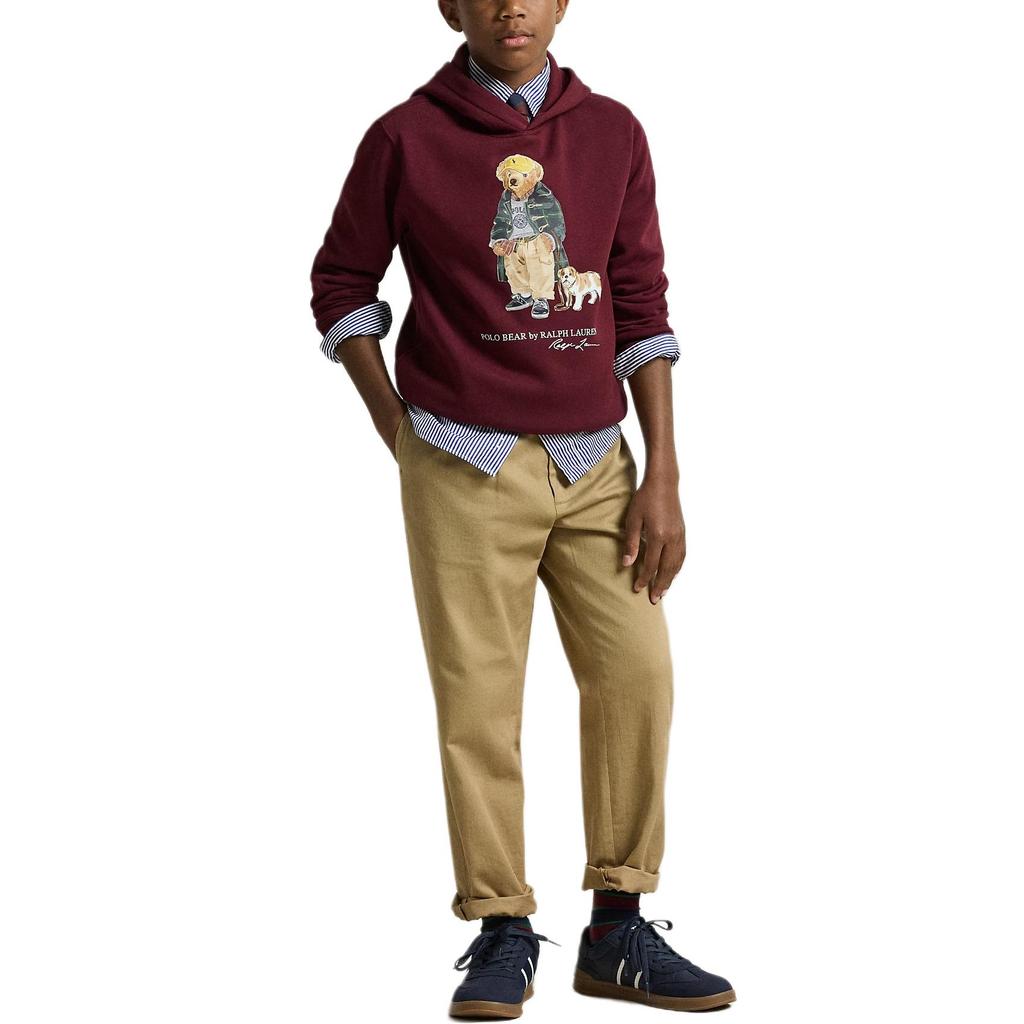 Polo Ralph Lauren Hoodie FW25 Musterdruck Langarm Kapuzenpullover Kinder Kinder-Hoodies 323979491-001