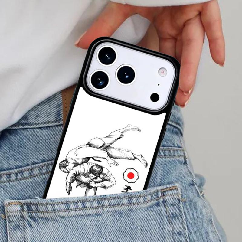 

Judo print Phone Case for iPhone 16e 15 14 13 12 17 Pro Max Plus Air 17pro Cover Coque iPhone 16