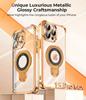 New Strong Magsafe Magnetic Ring Stand for iPhone 16 15 14 13 11 12 Pro Max Plus Military Shockproof Slim Plating Clear Cover