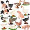 Farm Animal Simulation Toy Set: Chicken, Duck, Goose, Boar, Horse, Cow - Educational Gift for Children, Cognitive Ornament