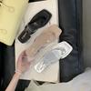 Fashion Square Heel Slippers Women Summer Shoes Low Slides Pantofle Rubber Flip Flops Fashion Heeled Mules Block 2025 Hawaiian Luxury