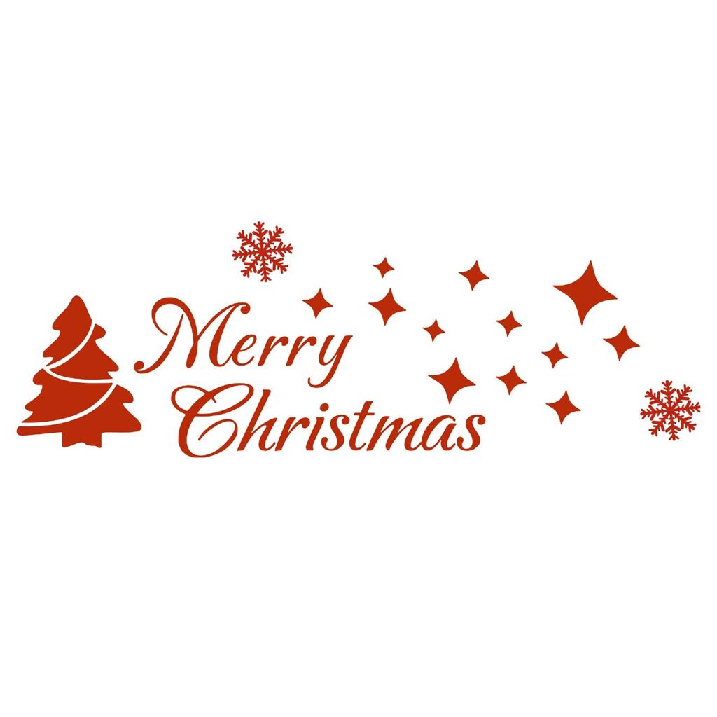 Christmas Stickers Shopping Mall Window Stickers Children's Room Stickers Wall Stickers Set Christmas Decoration\15.7in