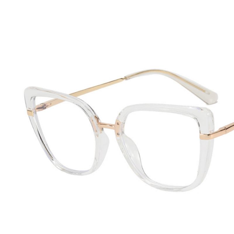 

Fashion Cat Eyes Frame Clear Glasses Myopia Nerd Spectacles -0.5 -1.0 -2.0 to -6.0 No degree 0