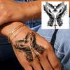 1 Sheet Graffiti Anchor Compass Temporary Tattoos For Adults Hands Necks Ankle, Fake Tattoo Stickers Waterproof Realistic Tatoos