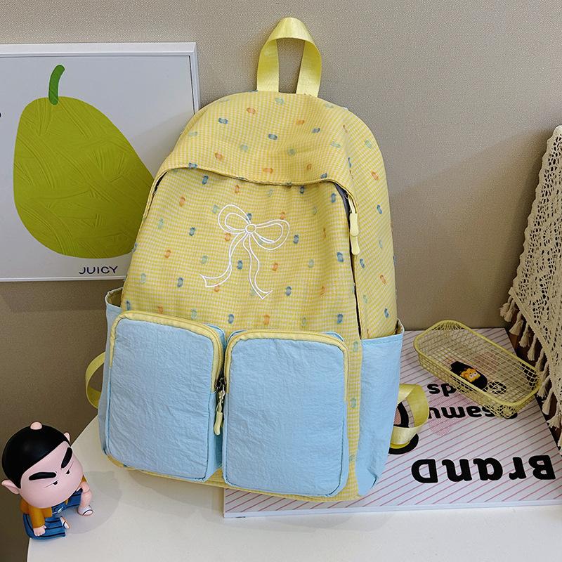 Schoolbag summer new schoolbag female Japanese ins small fresh cute girl heart bow college wind travel backpack