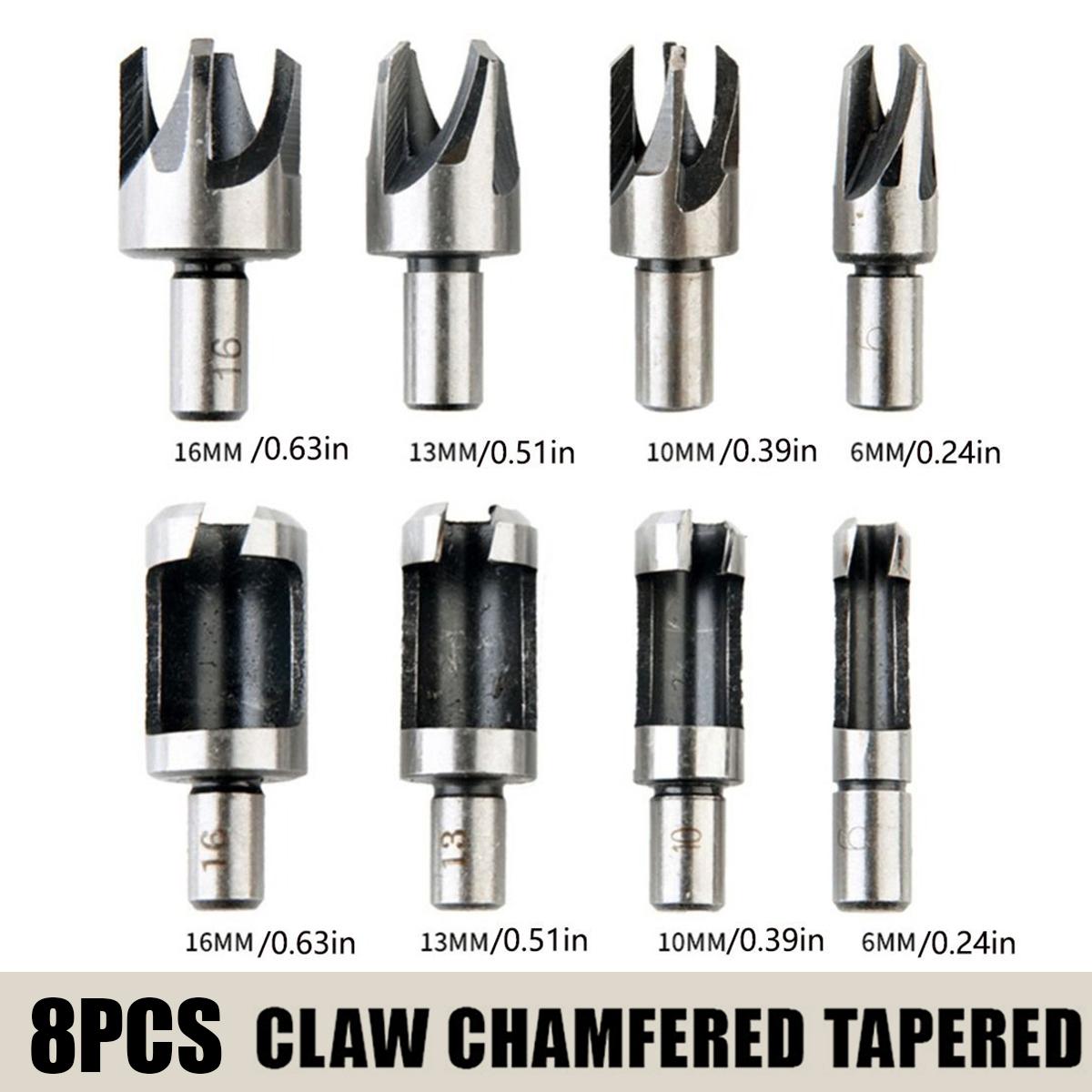 

8 шт. круглой ручки, ствол/коготь, тип дерева, пробка, открывалка для отверстий в дереве, инструмент для удаления сверла, набор режущих инструментов &Round handle