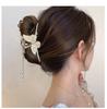 1 Pcs Elegant Tassel Butterfly Pearl Grab Clip Flower Women's Fashion Sweet Metal Headwear High-end Jewelry Accessories