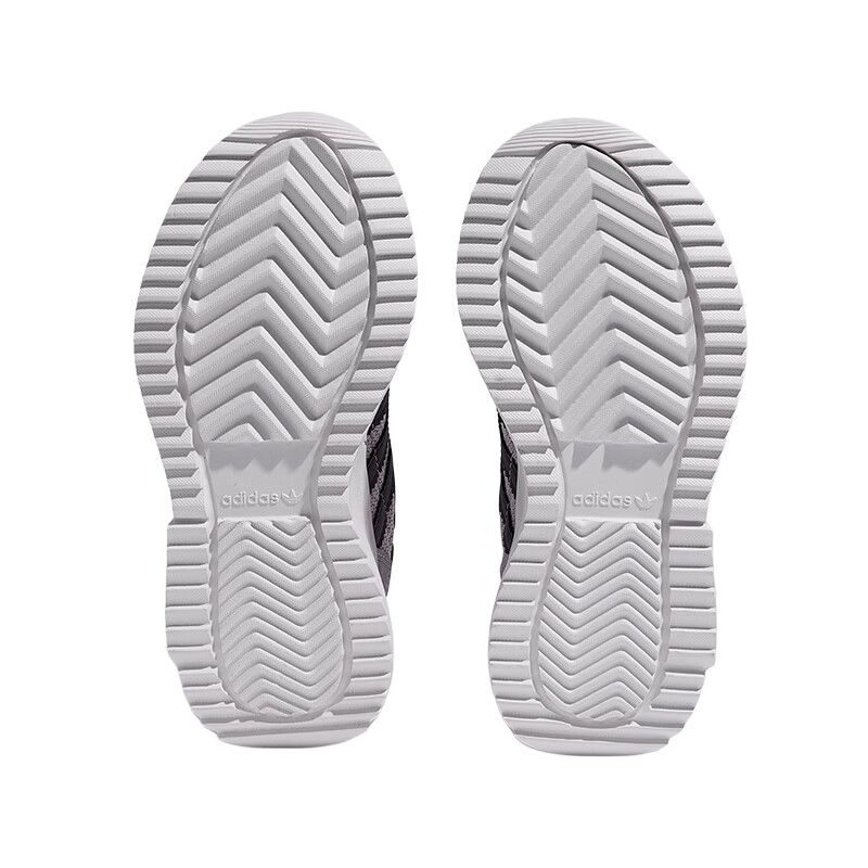 adidas Originals Retropy F2 CF EL C Bequeme Vielseitige Low-Top Freizeitschuhe Kinder Sneaker Lila KJ7598