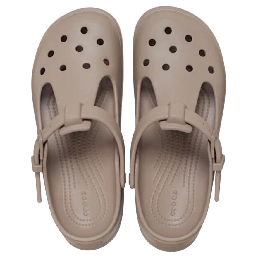Crocs Mary Jane Clog Einfache Bequeme Clogs Damen Clogs Hellbraun 210581-214