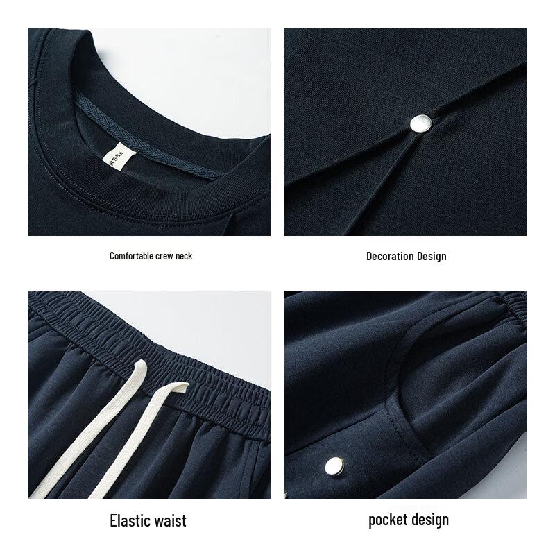 Jeanswest Men's Casual Summer T-shirt & Shorts Set