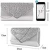 Ladies clutch glitter elegant evening bag shiny handbag