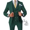 Korean Style Men's Three-piece Suit for Wedding or Business