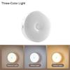 Mini Led Key-Operated Night Lights Usb Rechargeable Kitchen Bedroom Magnetic Base Wall Light Round Portable Night Lamp