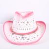 Popular European and American Classic Hollow Western Cowboy Hat Men's and Women's Fashion Vacation Breathable Sunshade Straw Hat