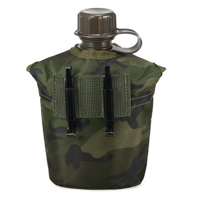 1L Utomhus Militär Fältflaska Camping Vandring Backpacking Överlevnad Vattenflaska Kittel med Lock swell vattenflaska 2020