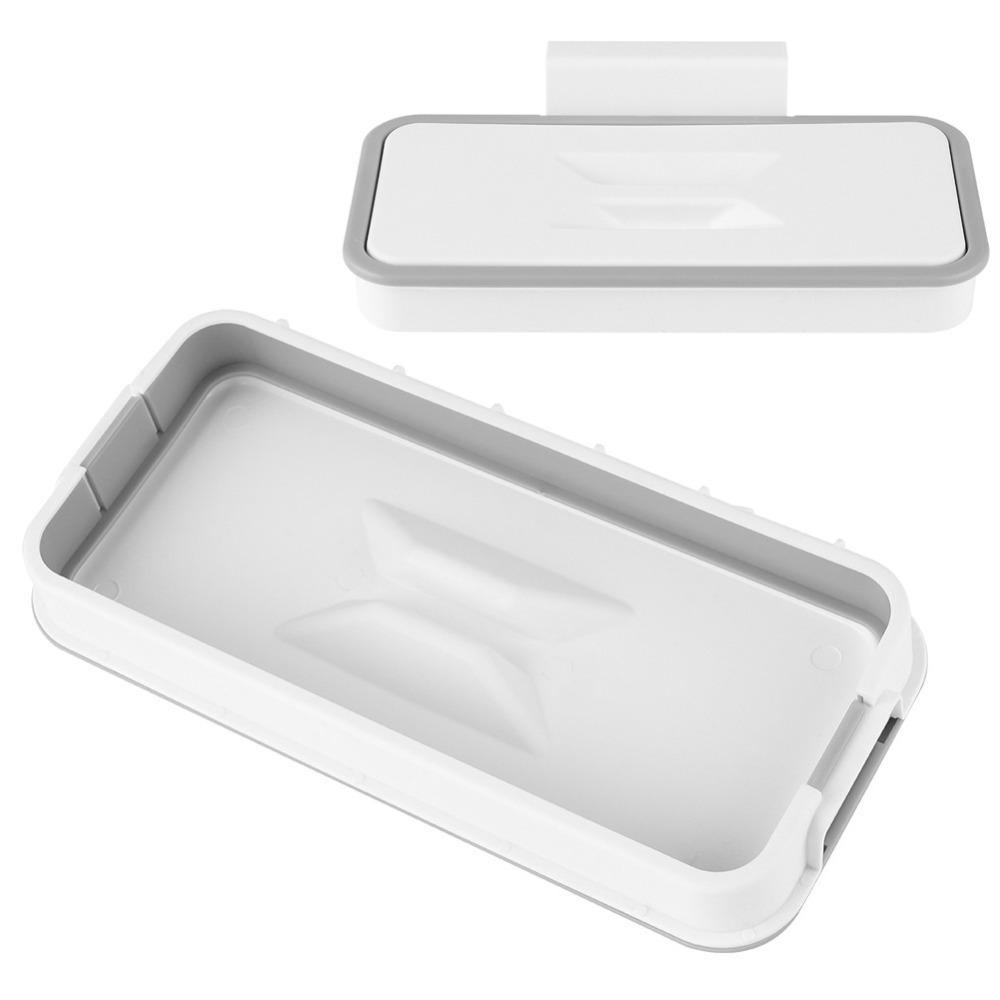 White Garbage Waste Holder PP Portable Garbage Bag Holder Cabinet Door Holder For Cupboard