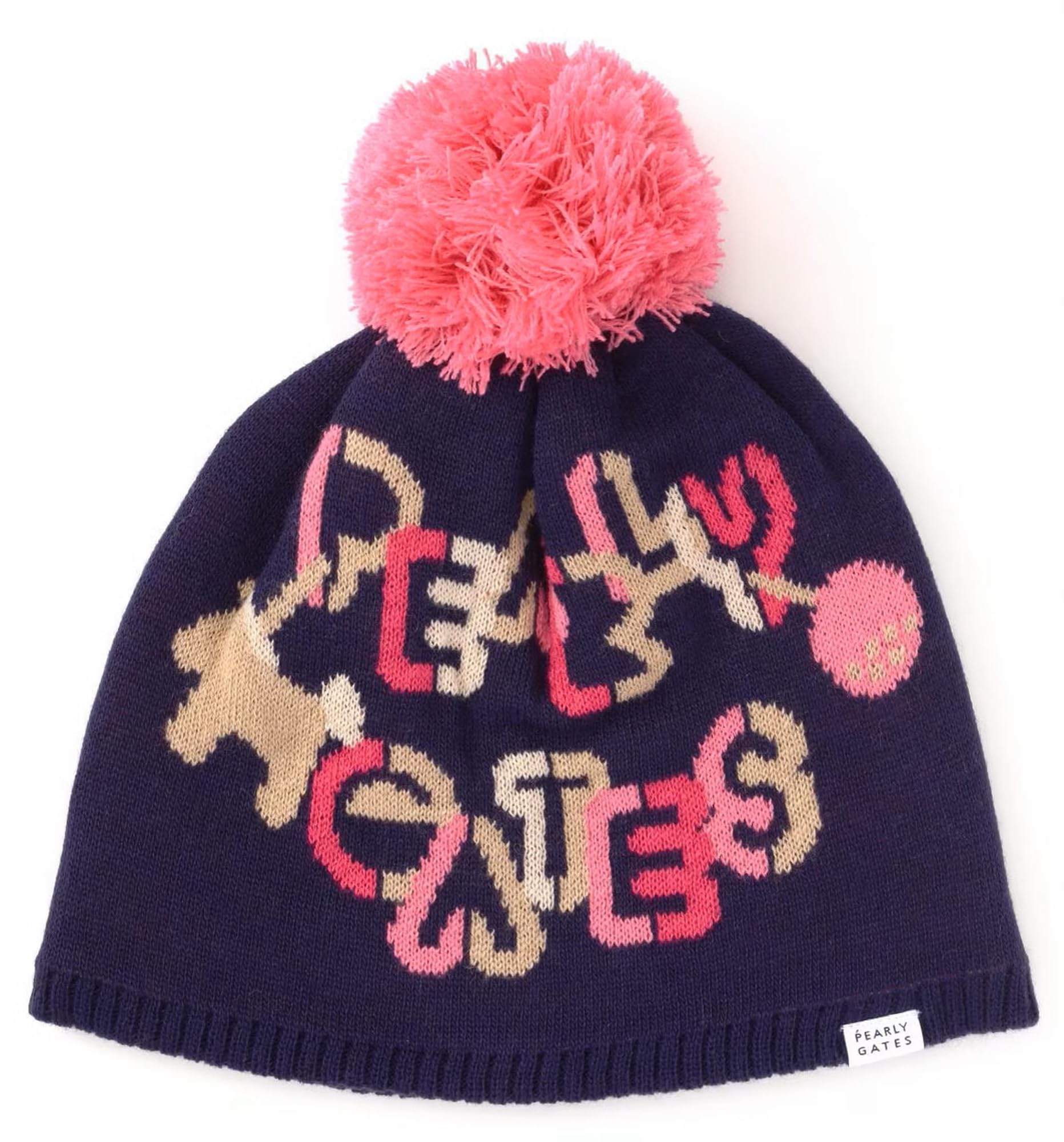 

Unisex knit cap logo Hat Golf FR [Pearly Gates] (chain pattern) / / 053-4287011 121_Navy