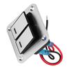 2 Gang Rocker Switch Panel Blue LED 12V 24V Waterproof Aluminum Alloy Brushed Process ON OFF Switch 