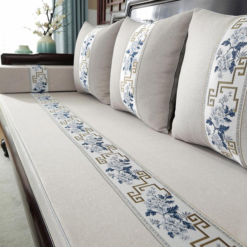 Sofakissen aus Palisanderholz, neue Möbel aus Massivholz im chinesischen Stil, rutschfest, verdicktes Sitzkissen aus hochdichtem Schwamm