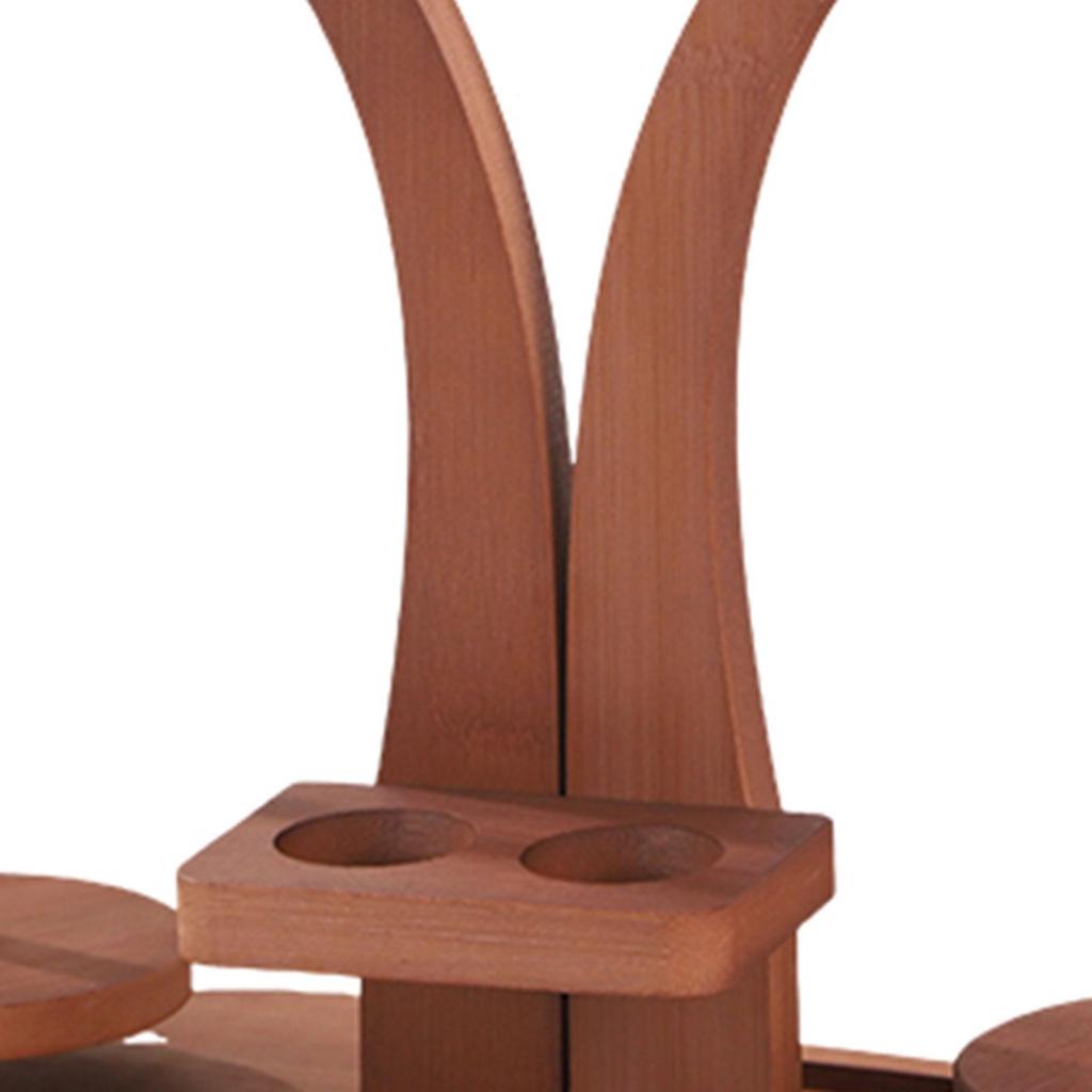 Yarn Holder Stable Base Practical Rotatable Knitting Tools Wood Wool Spool