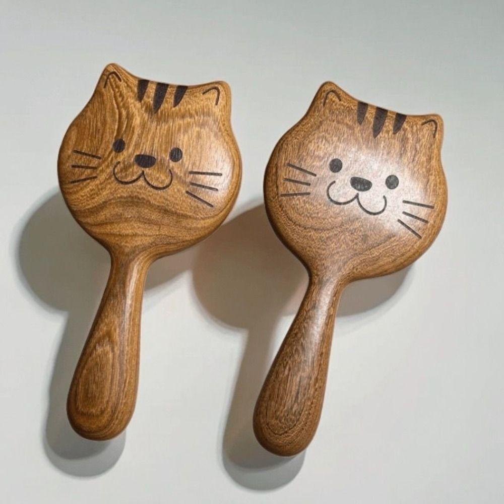 Anti Static Hair Comb Wooden Massage Comb Cute Sandalwood Hair Comb