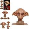 Máscara Realista Cosplay Elfo Dobby Fantasia de Halloween Adereço de Chapéu Marrom Látex Estilo Animal