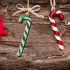 6pcs/box Cute Candy Canes Decoration Plastic Xmas DIY Pendant Creative Candy Hook Ornaments  Home