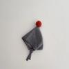Baby hat cute hairball knitted ear hat autumn and winter men's and women's lace-up warm pointed wizard baby wool hat