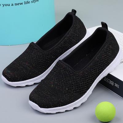 Ladies Casual Shoes Ultra Light Walking Shoes Women Breathable Slip-on Loafers Outdoor Flats Elegant Mother Shoes
