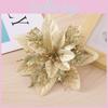 Christmas Flowers Decorative With Shiny Finish For Holiday Tree And Props Party