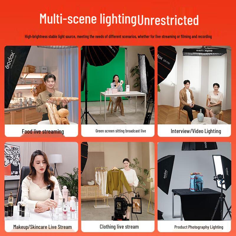 Godox LA200Bi Bi-Color LED Photography Light Kit