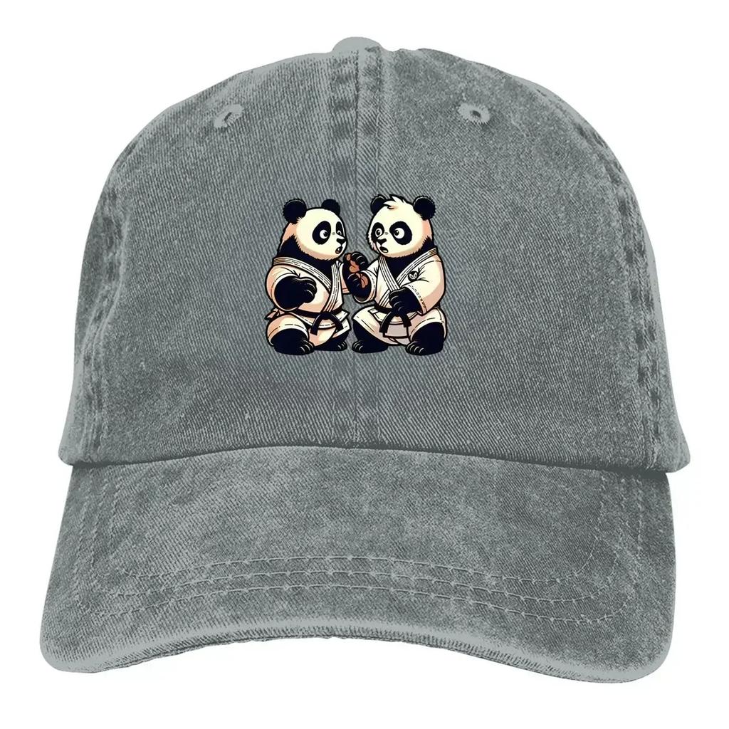 BJJ Pandas Brazilské Jiu Jitsu Bojová Umění Baseballová Čepice Unisex Klobouky Ženy Visor Ochrana Snapback Zápasnické Čepice