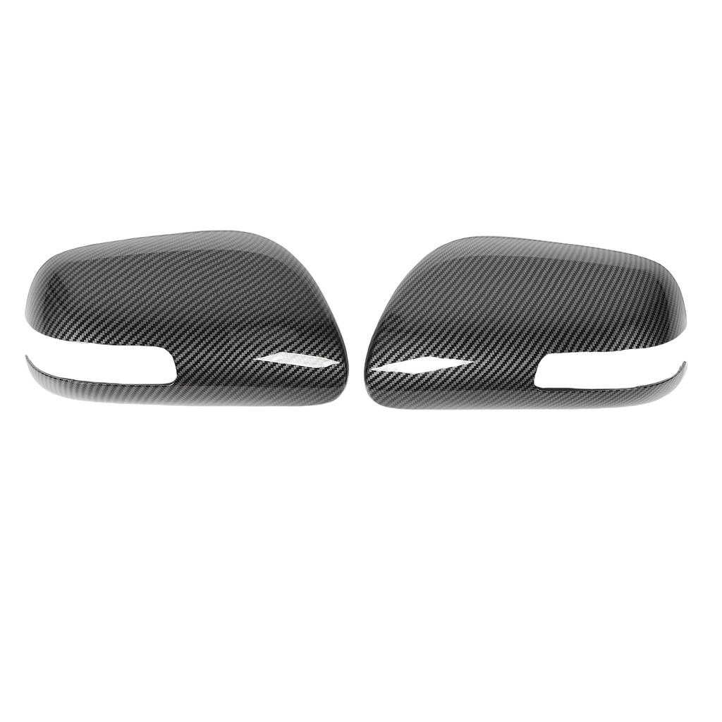 1 Pair Rearview Mirror Cap Carbon Fiber Style Exterior Door Side Mirror Covers Replacement for TC