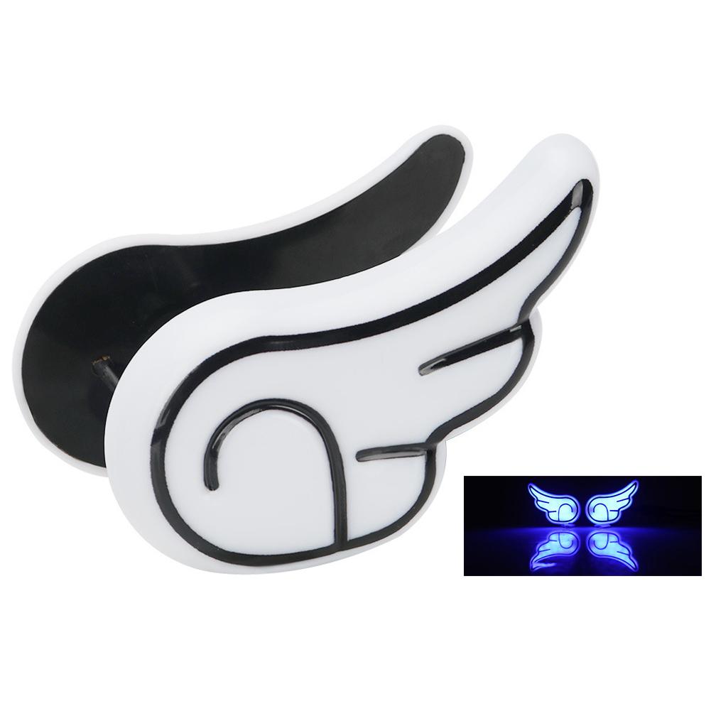 2Pcs Motorcycle LED Angel's Double Wings Lights Turn Signal Lamp Motorcycle Decoration Lights Screw Light Motorcycle Parts
