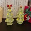 Christmas Gift Ceramic Transparent Christmas Tree Night Light Cute Ceramic Star Christmas Tree Night Light Decoration Ornament
