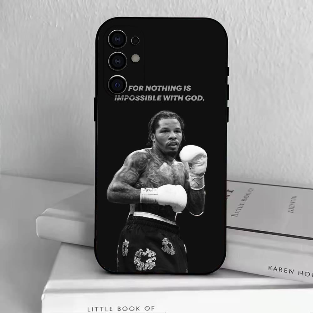 Gervonta Tank Davis Handyhülle Schwarzes Silikon Weich Für Samsung S25,S24,S21,S22,S23,S30,Ultra,S20,Plus,Fe,Lite