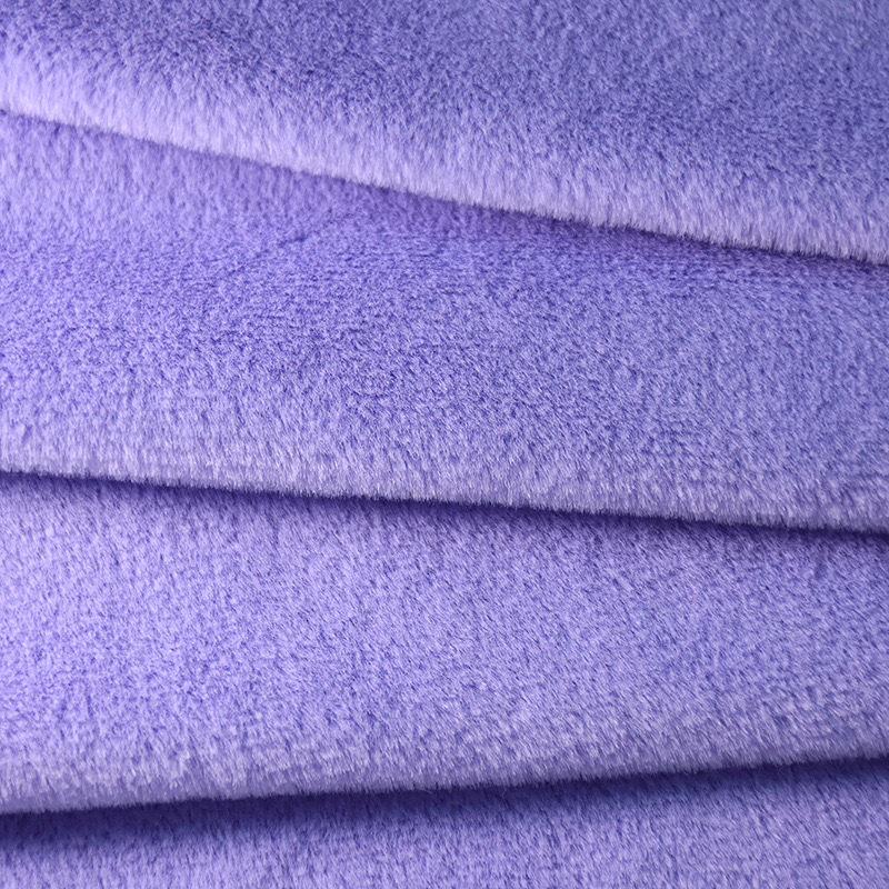 In-Stock 3mm High-Quality Plush Jade Rabbit-Fox Fur Imitation Fabric for Toy, Shoe, Bag, and Clothing Material