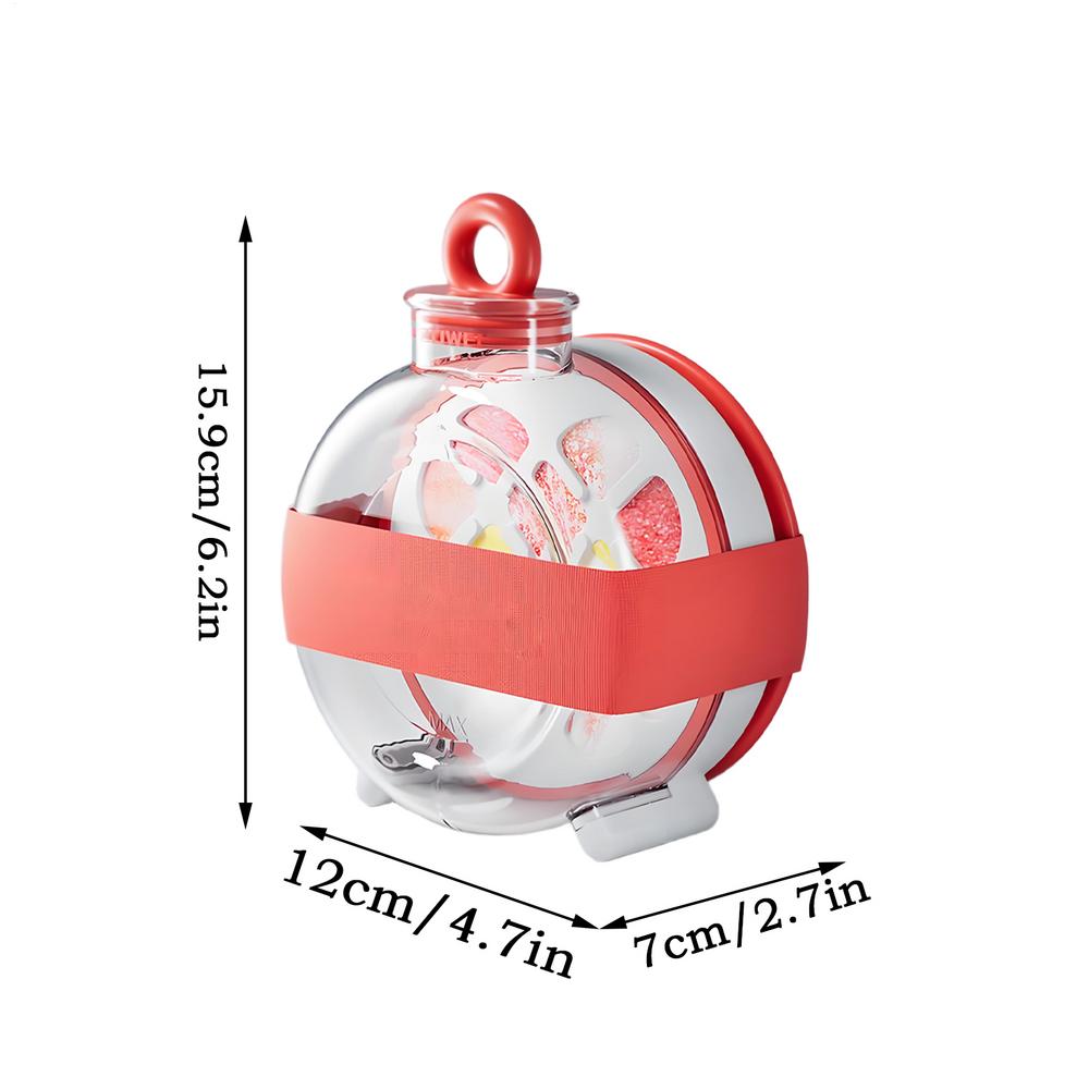 

Бутылка для кубиков льда, портативная бутылка для льда, чашка с трубочкой, легкое освобождение, специальные инструменты, гаджеты для сока, напитка, кофе, напитка на открытом воздухе 0.3l красный