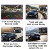 1080P DVR Dash Camera 3-Lens Front & Inside & Rear Camera Driving Recorder 4 Inch Screen Dashcam