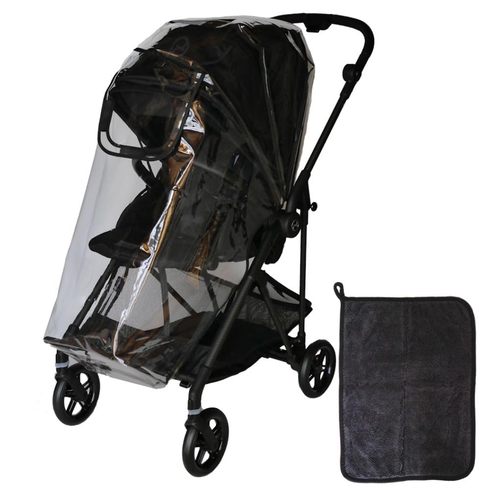 

Yokohama Bed Stroller Rain Cover - Cybex Melio Melio Carbon Compatible Transparent Rain Cover with Original Absorbent Towel