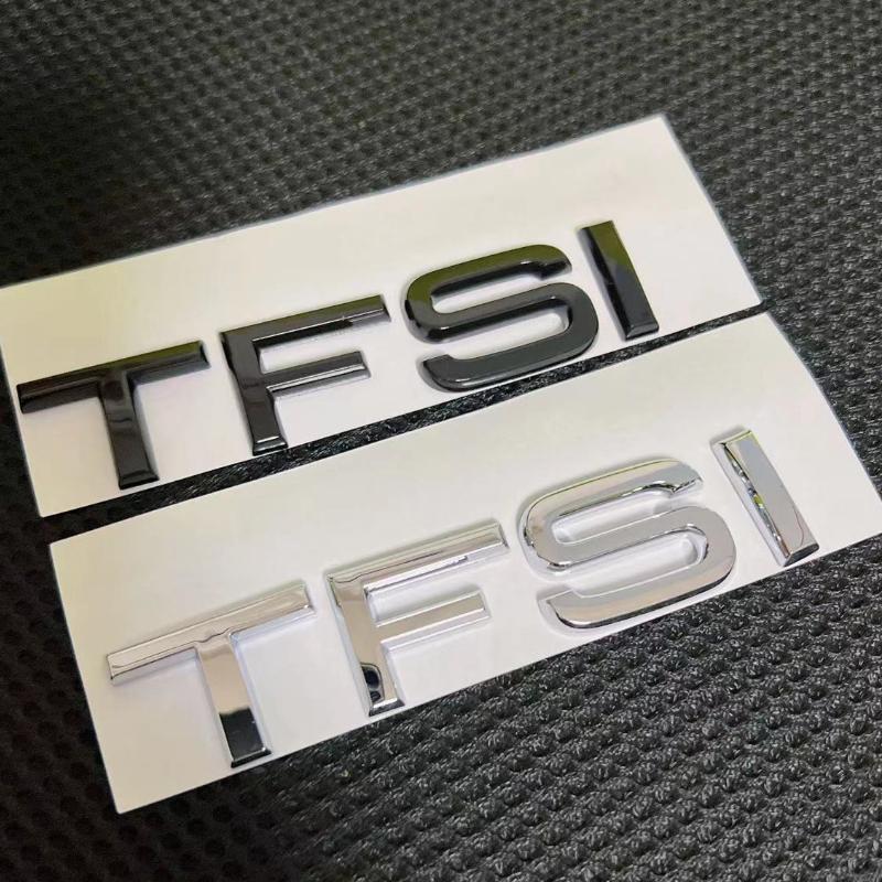 

1шт хром глянцевый черный TFSI хвост эмблема значок багажник наклейка наклейка