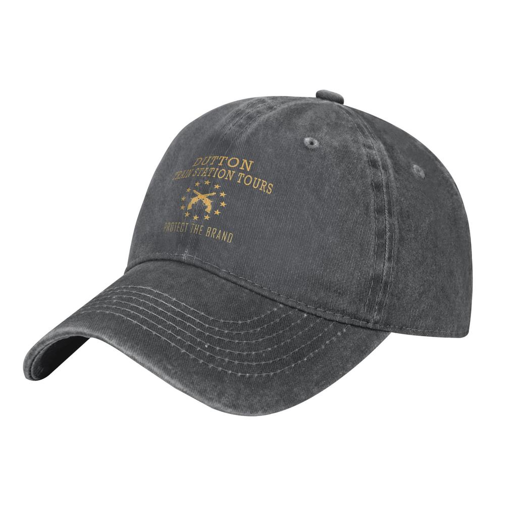 Dutton Train Station Tours Yellowstone  Baseball Cap Vintage Distressed Cotton  Headwear Unisex Outdoor Travel Adjustable Hats