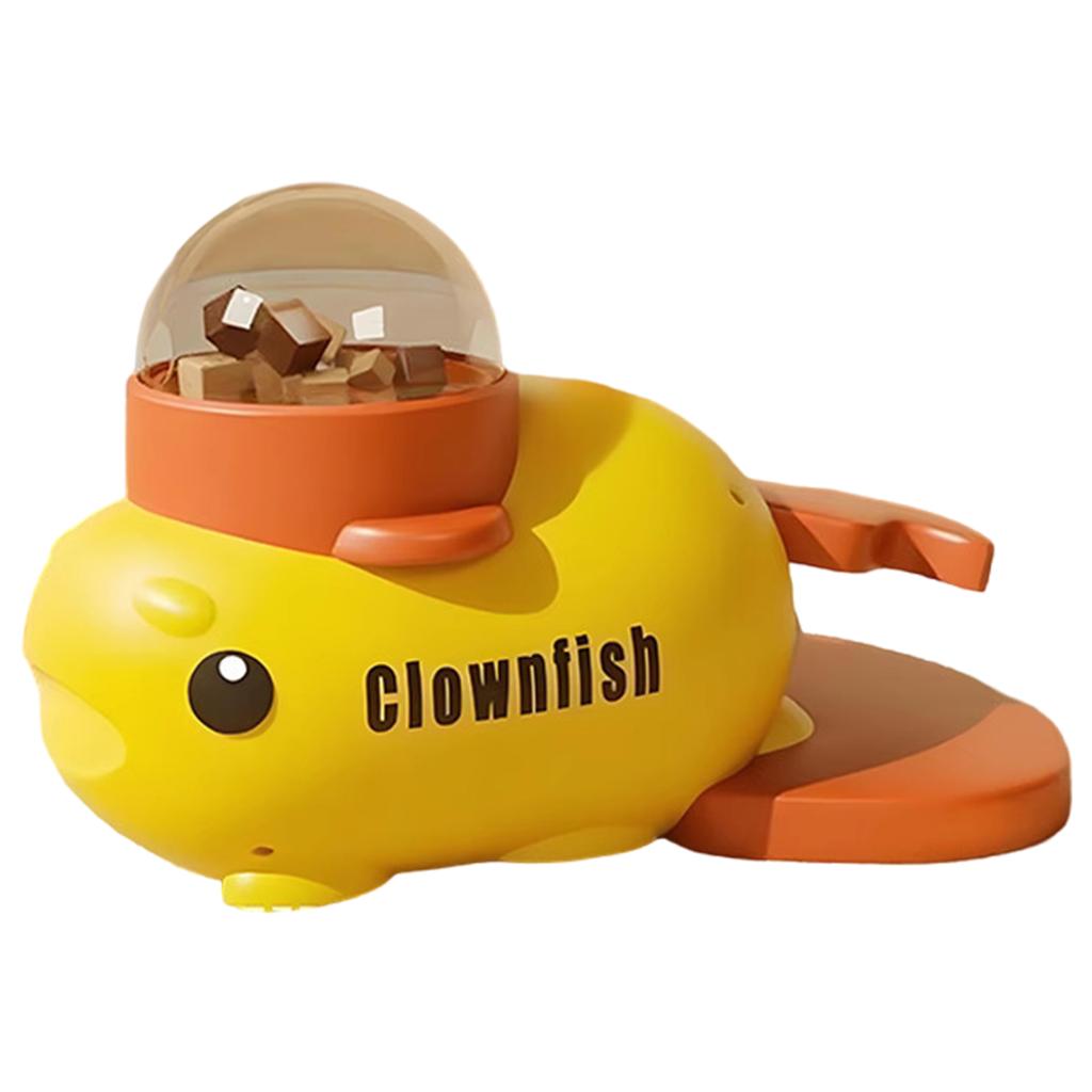 2-in-1 Interactive Dog Toy Cartoon Fish Design Food Puzzle Slow Feeder Dog Puzzle Feeder for Small & Medium Dogs