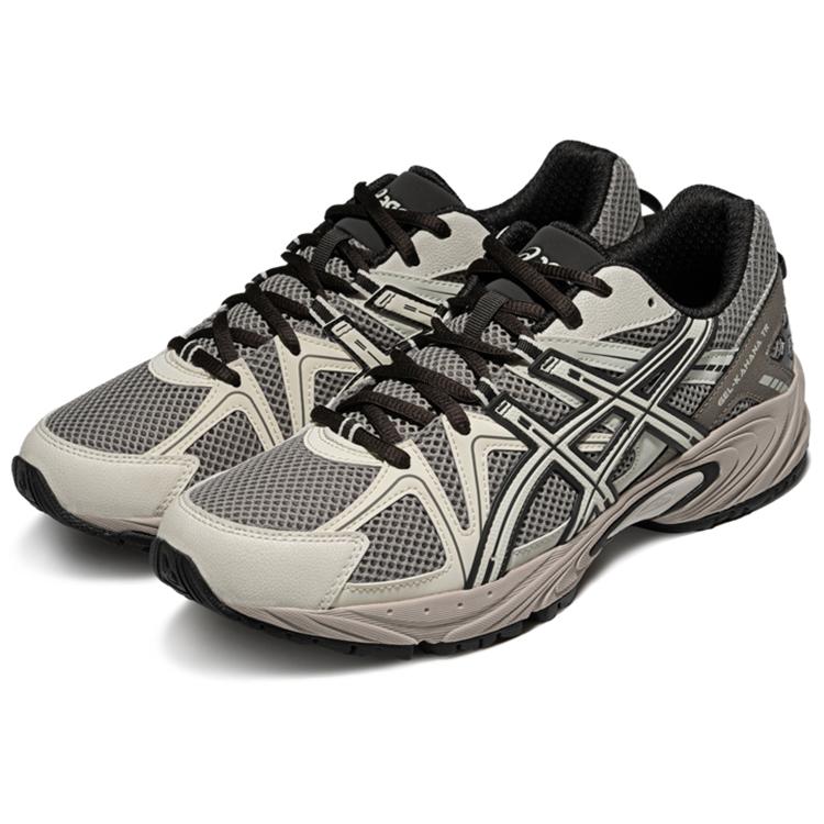 New Asics Gel Kahana TR Cushioning, Wear Resistant Low Top Chunky Sneakers Unisex Gray 1203A390-026